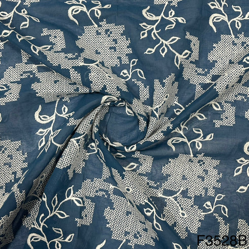 Cross Stitch Embroidered 2*2 Rubia Cotton Fabric-F3528